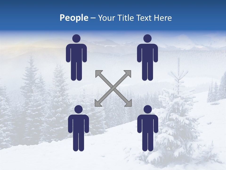 Season White Landscape PowerPoint Template