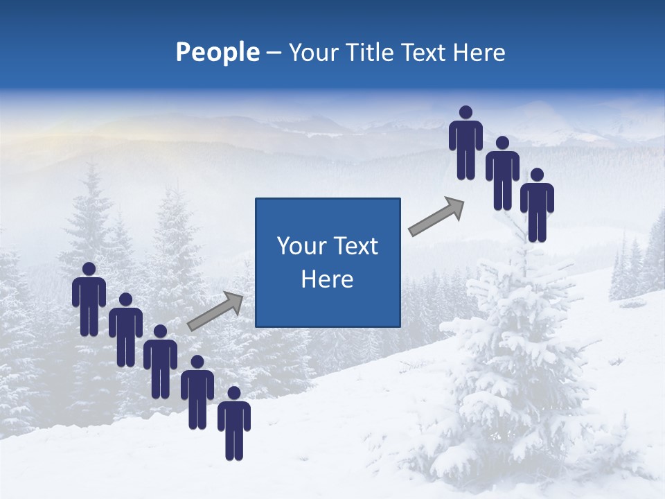 Season White Landscape PowerPoint Template