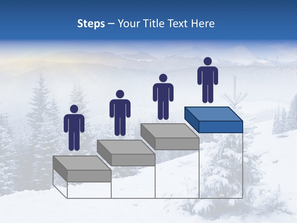 Season White Landscape PowerPoint Template