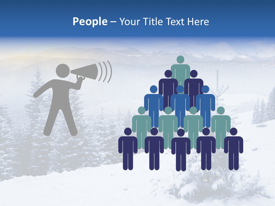 Season White Landscape PowerPoint Template