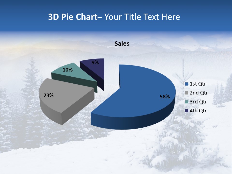 Season White Landscape PowerPoint Template