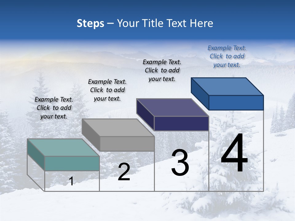 Season White Landscape PowerPoint Template