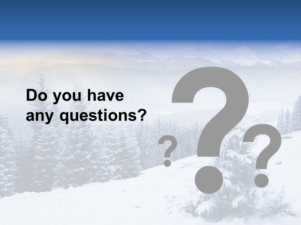 Season White Landscape PowerPoint Template