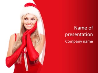 Emotion Female Happiness PowerPoint Template