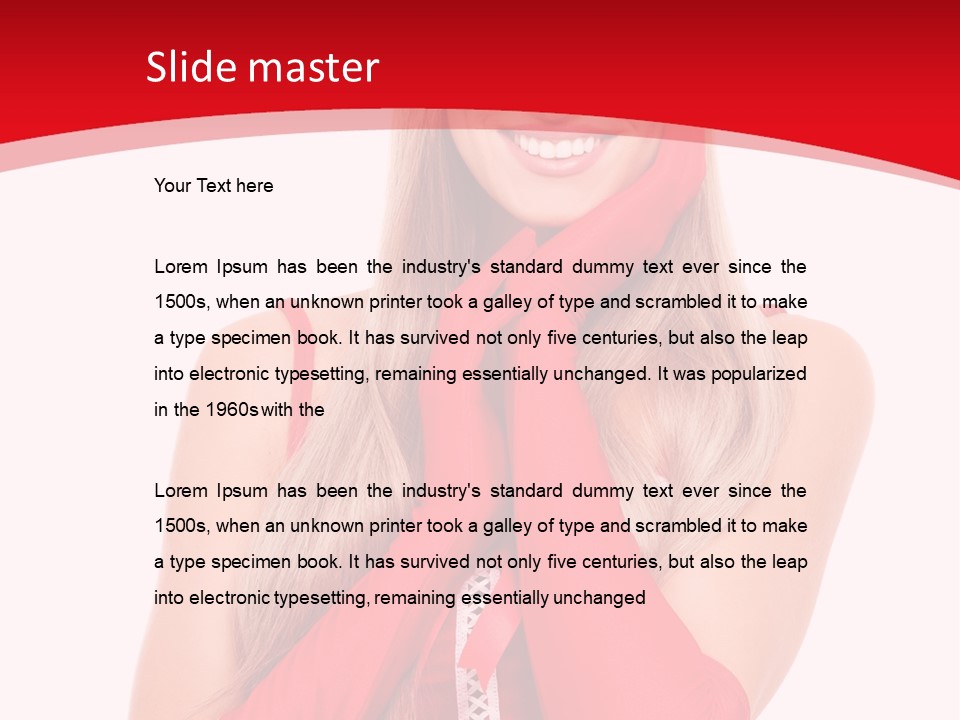 Emotion Female Happiness PowerPoint Template