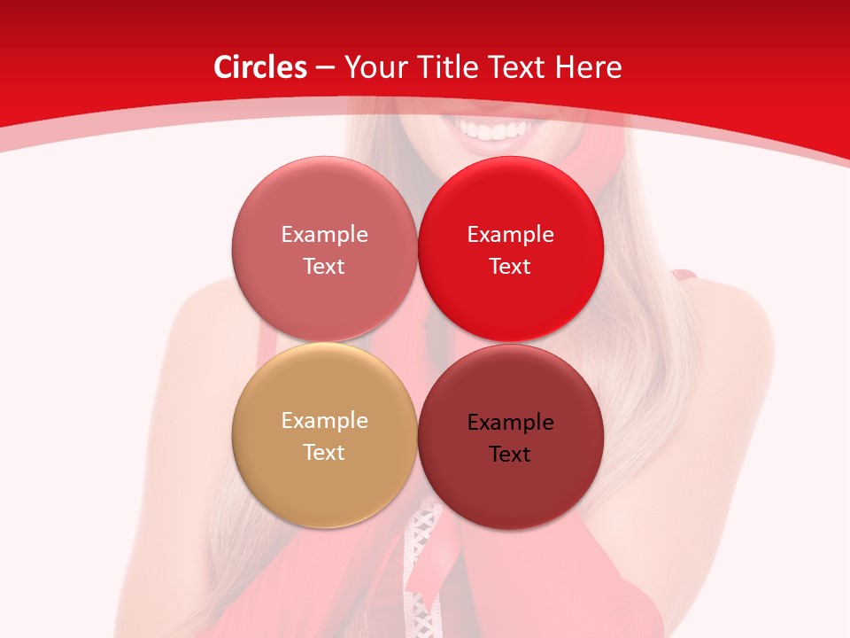 Emotion Female Happiness PowerPoint Template