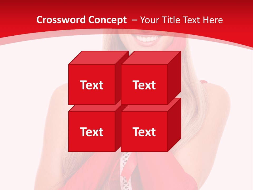 Emotion Female Happiness PowerPoint Template