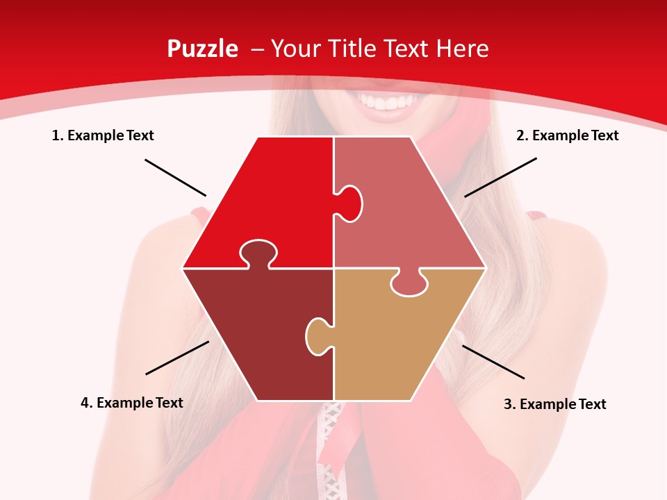 Emotion Female Happiness PowerPoint Template