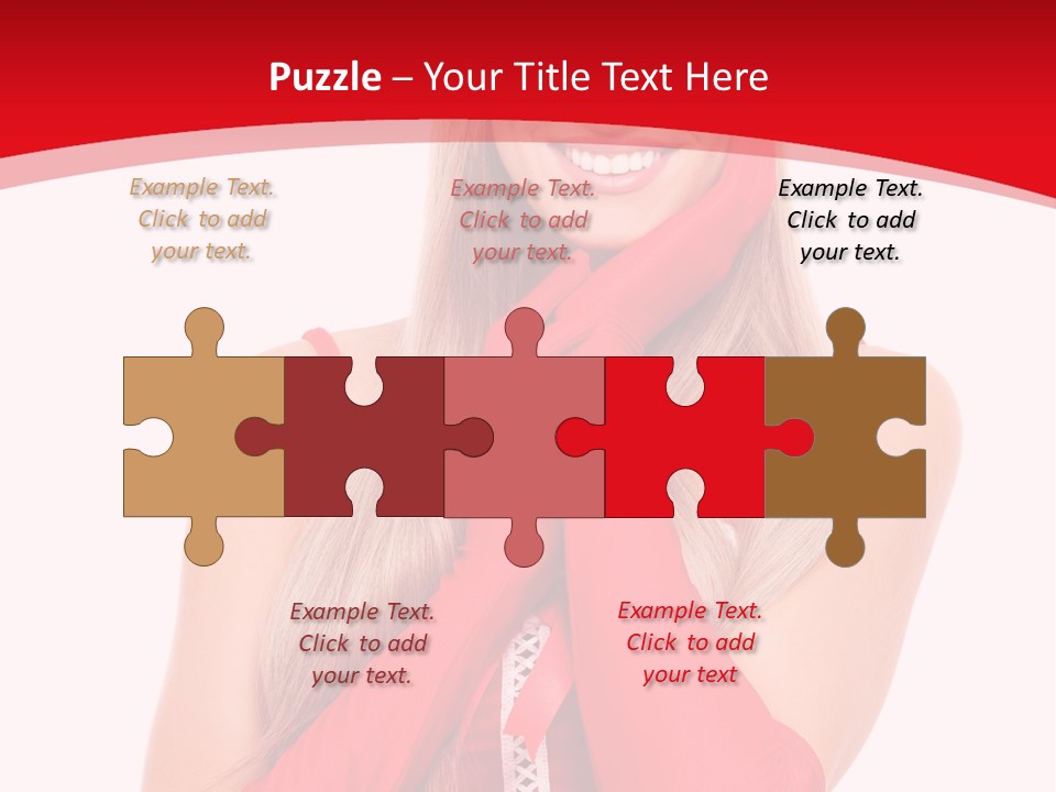 Emotion Female Happiness PowerPoint Template