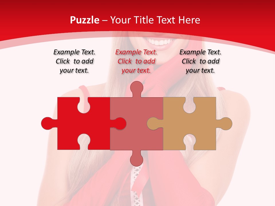 Emotion Female Happiness PowerPoint Template