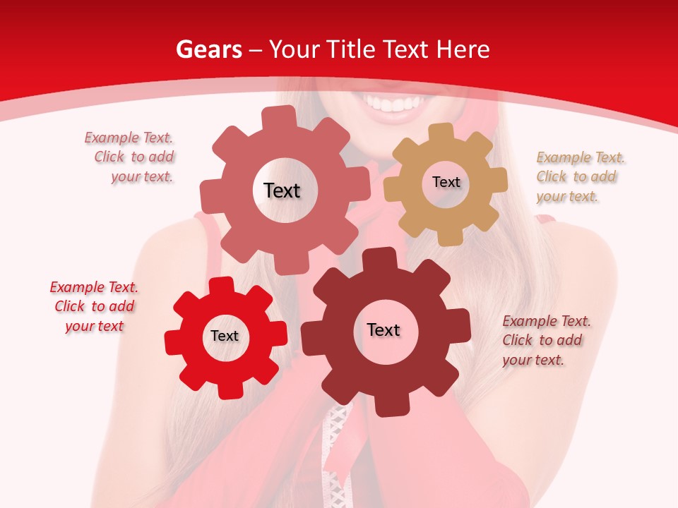 Emotion Female Happiness PowerPoint Template