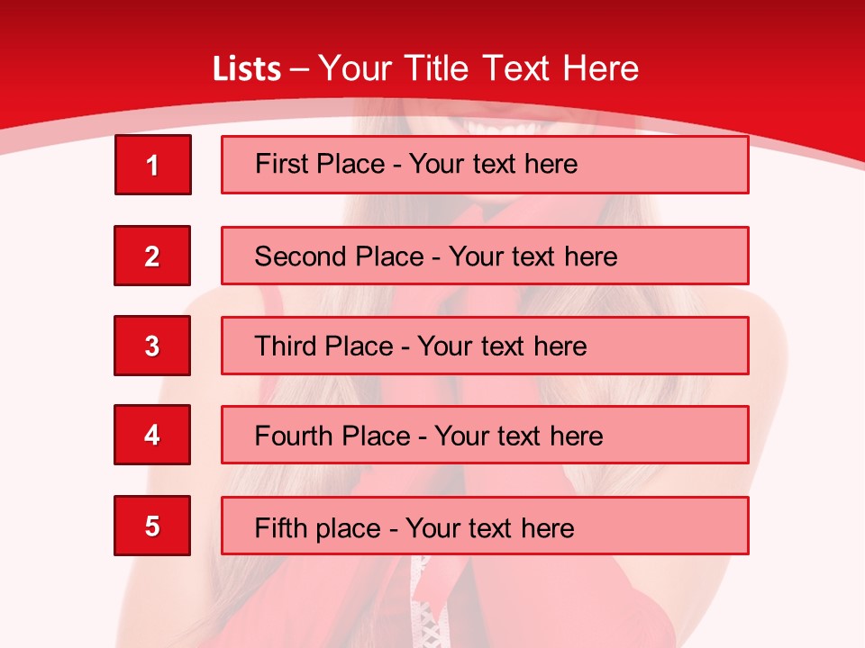 Emotion Female Happiness PowerPoint Template