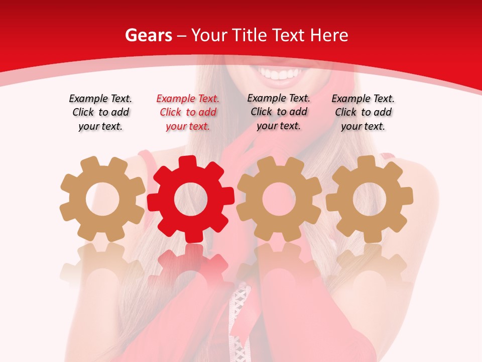 Emotion Female Happiness PowerPoint Template