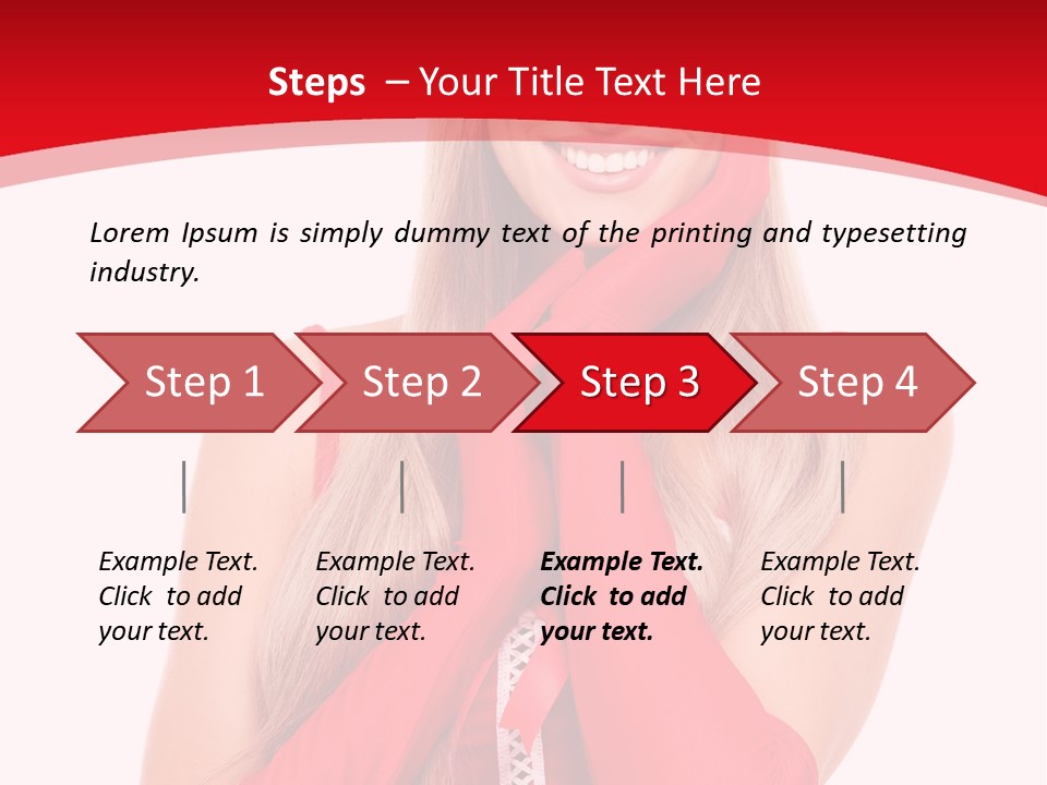 Emotion Female Happiness PowerPoint Template