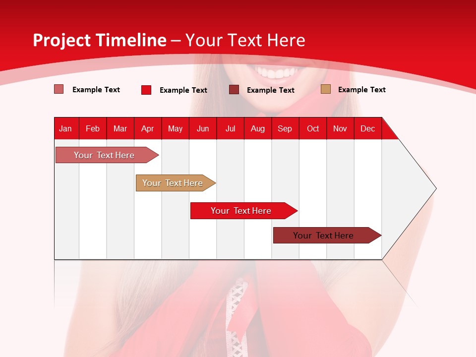 Emotion Female Happiness PowerPoint Template