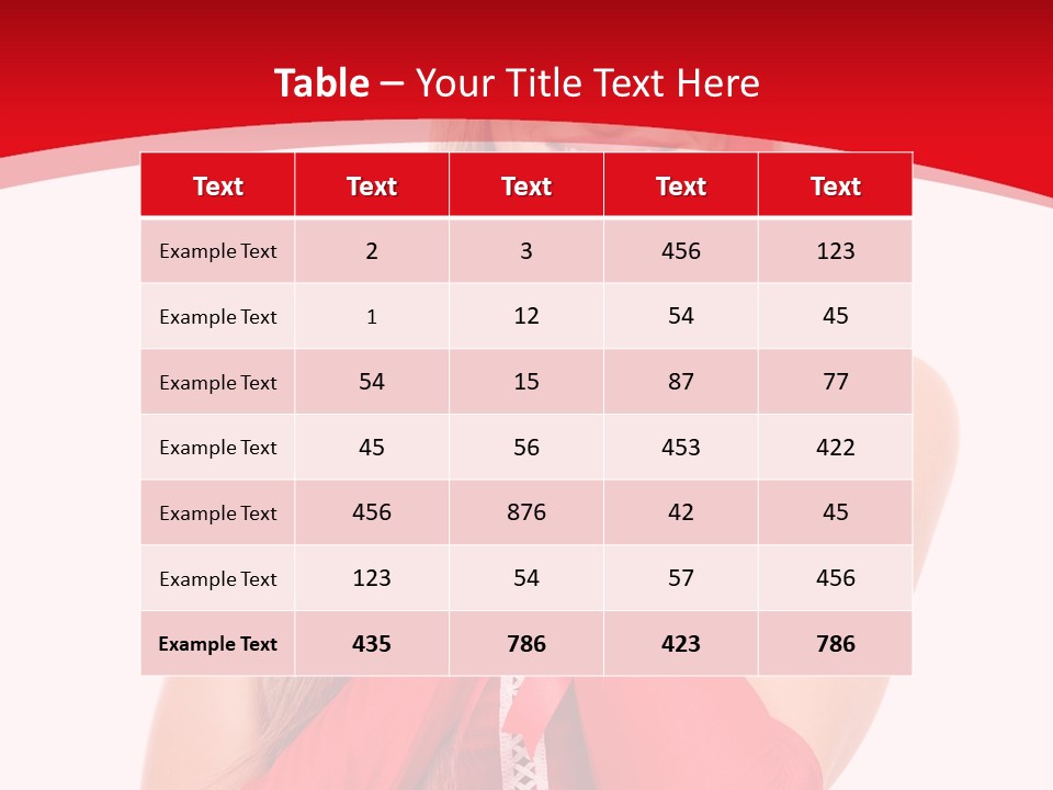 Emotion Female Happiness PowerPoint Template