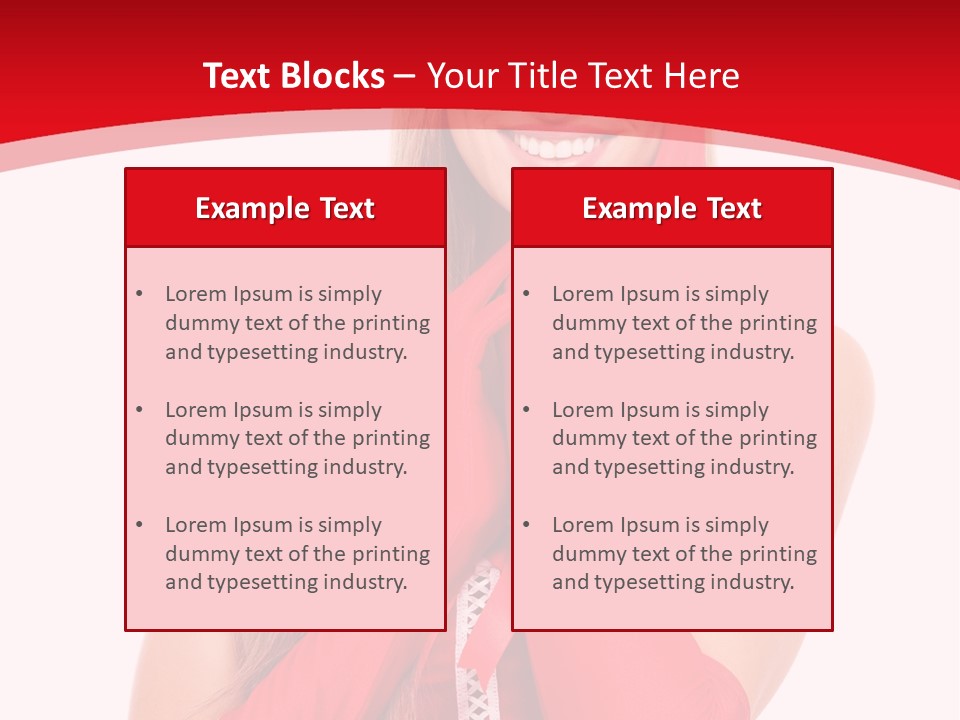 Emotion Female Happiness PowerPoint Template