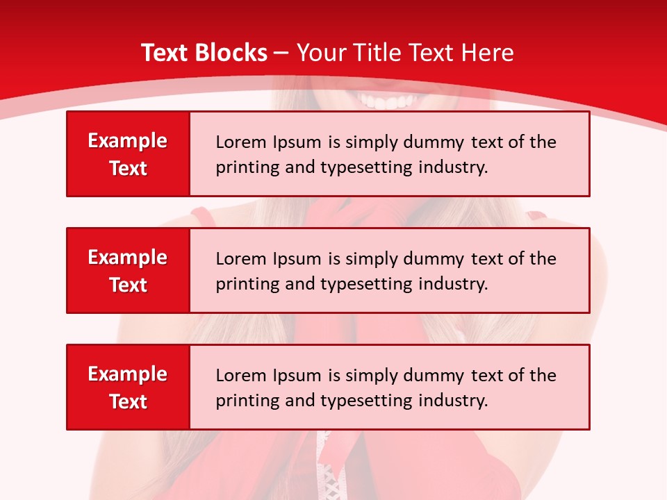 Emotion Female Happiness PowerPoint Template