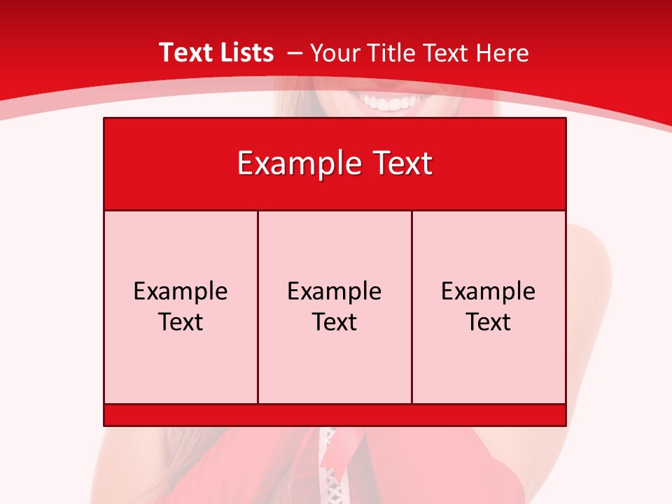 Emotion Female Happiness PowerPoint Template