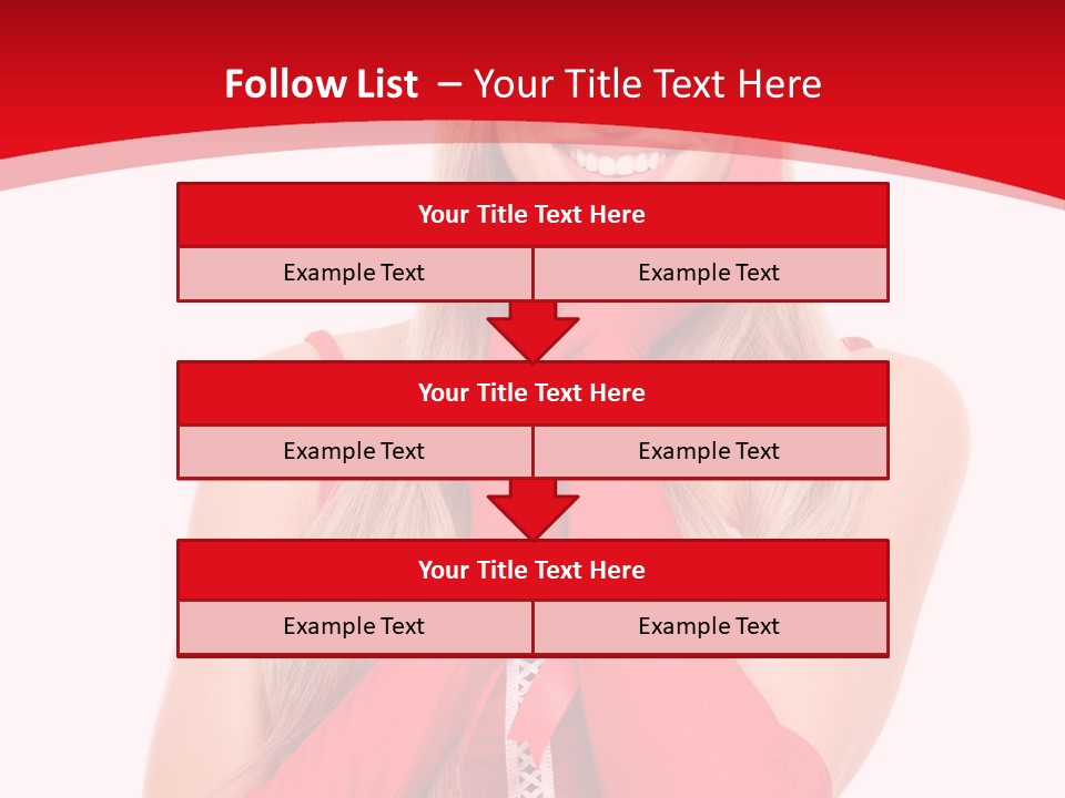 Emotion Female Happiness PowerPoint Template