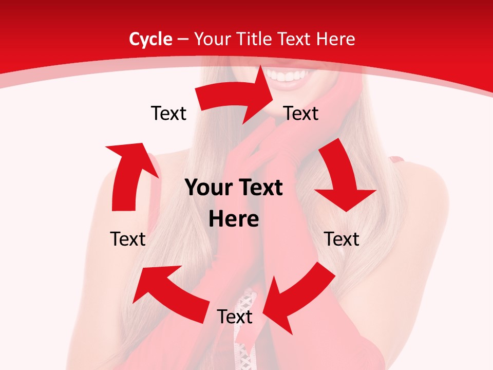 Emotion Female Happiness PowerPoint Template