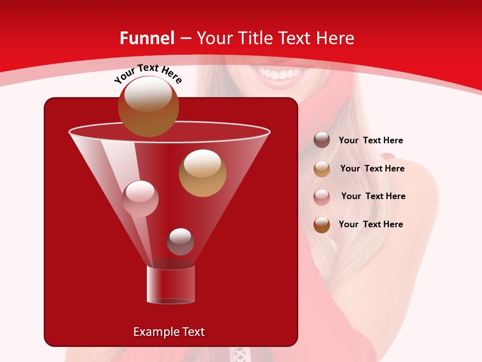 Emotion Female Happiness PowerPoint Template