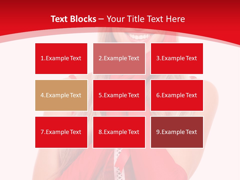 Emotion Female Happiness PowerPoint Template