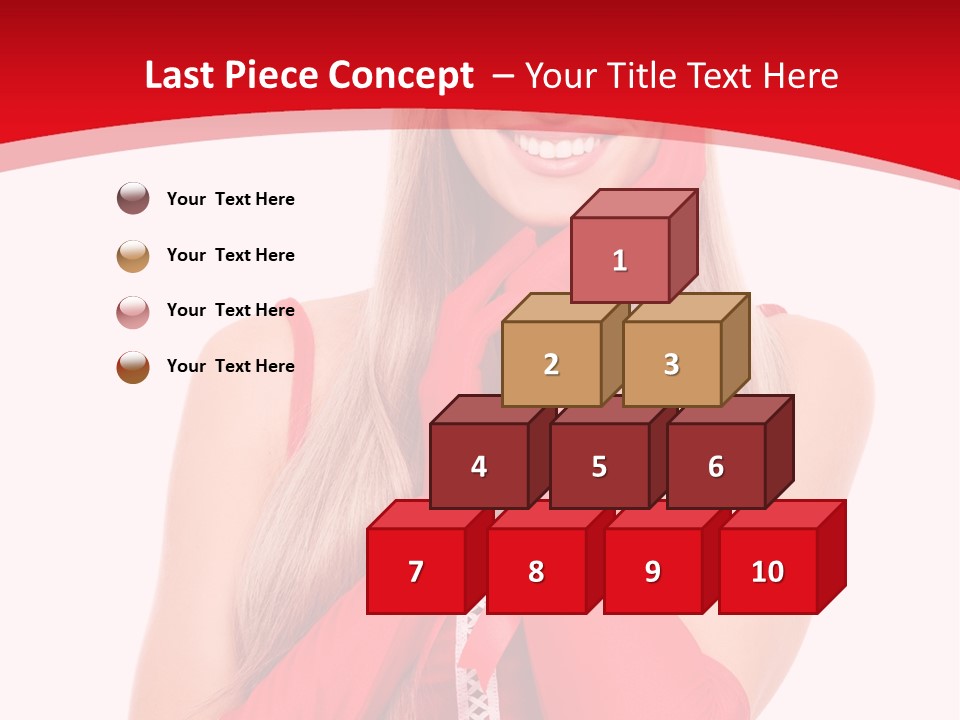 Emotion Female Happiness PowerPoint Template