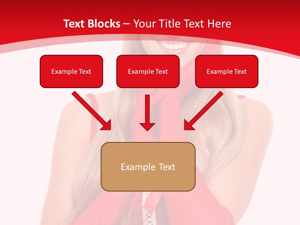 Emotion Female Happiness PowerPoint Template