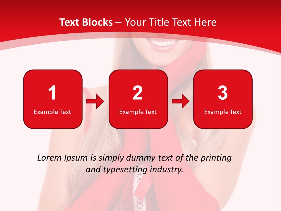 Emotion Female Happiness PowerPoint Template