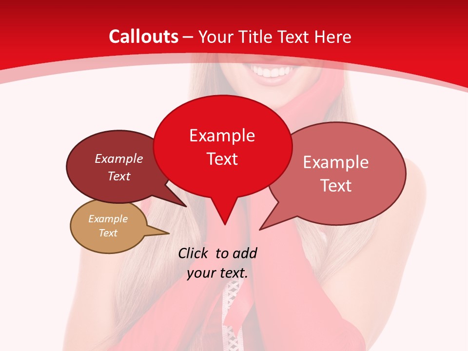 Emotion Female Happiness PowerPoint Template