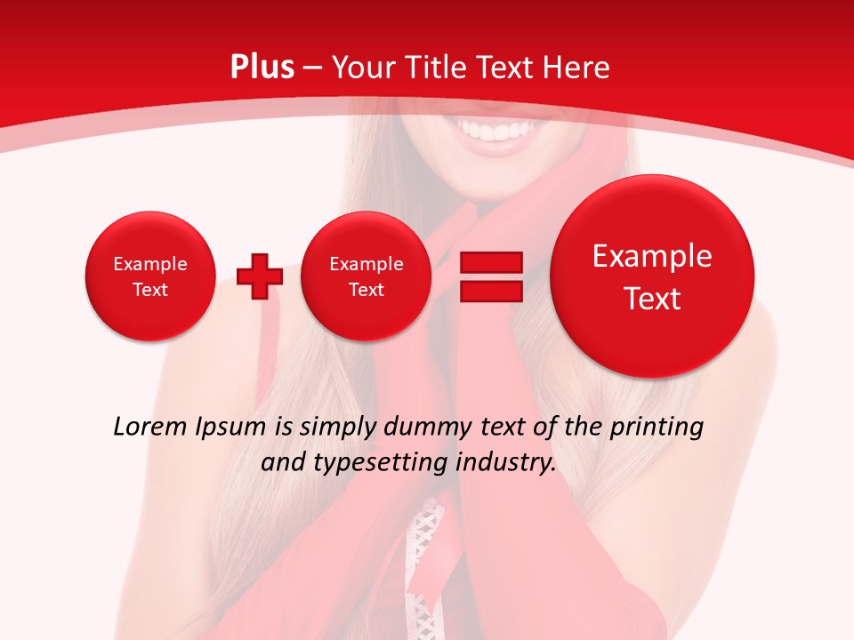 Emotion Female Happiness PowerPoint Template