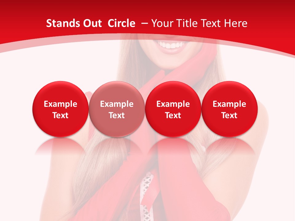 Emotion Female Happiness PowerPoint Template