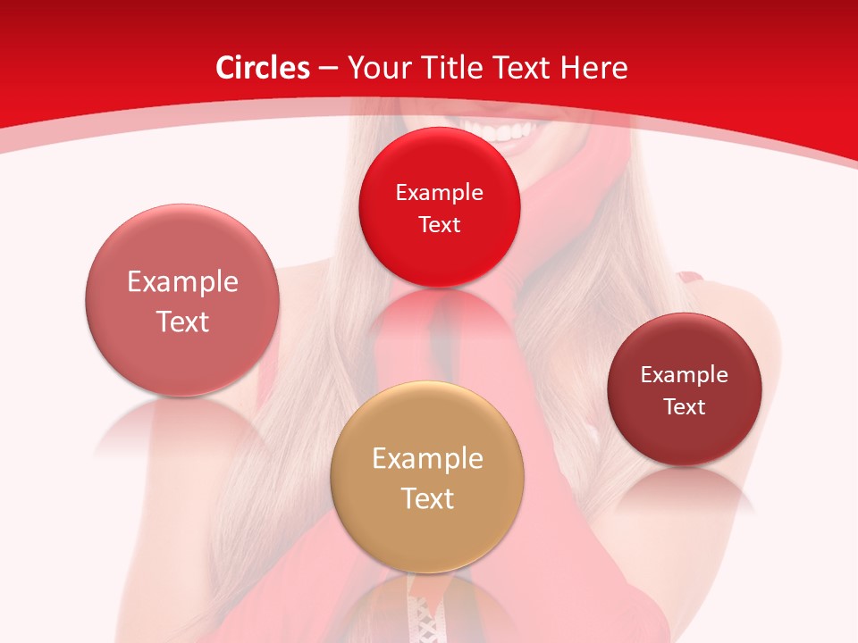 Emotion Female Happiness PowerPoint Template