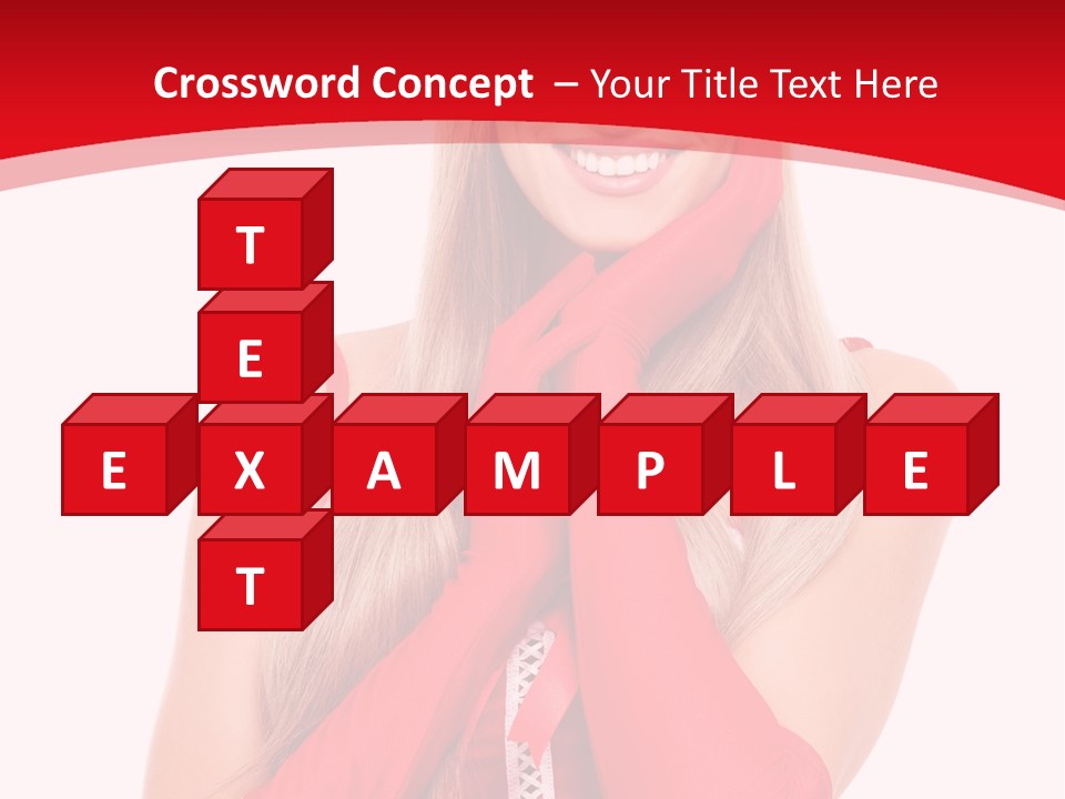 Emotion Female Happiness PowerPoint Template