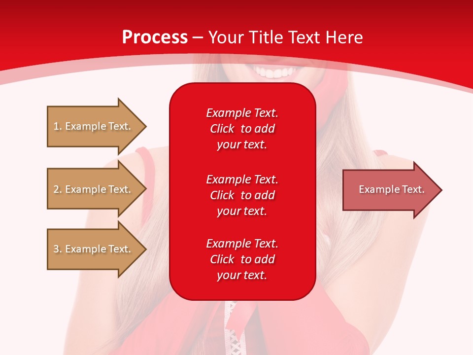 Emotion Female Happiness PowerPoint Template
