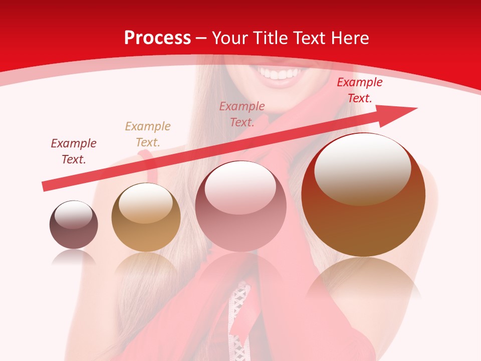 Emotion Female Happiness PowerPoint Template