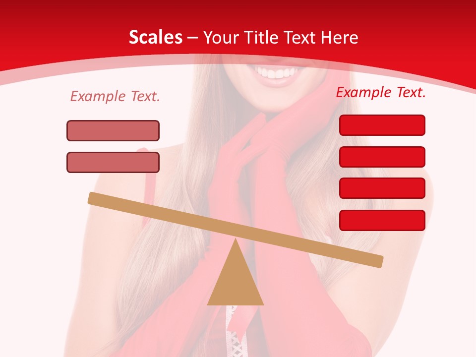 Emotion Female Happiness PowerPoint Template