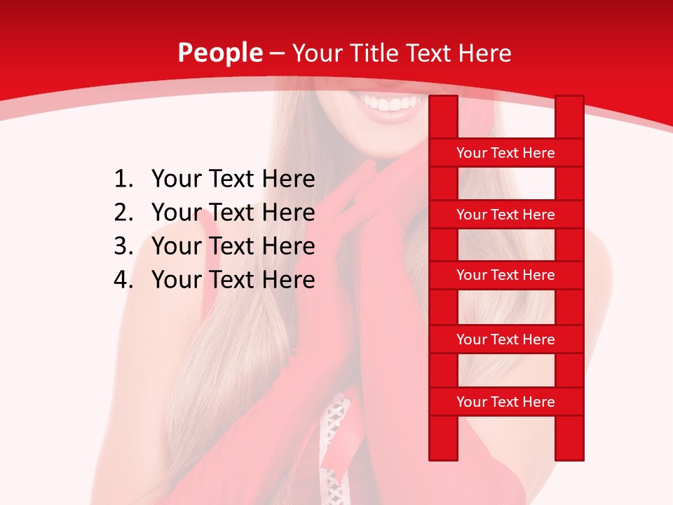 Emotion Female Happiness PowerPoint Template