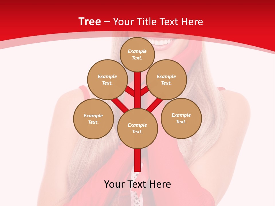 Emotion Female Happiness PowerPoint Template