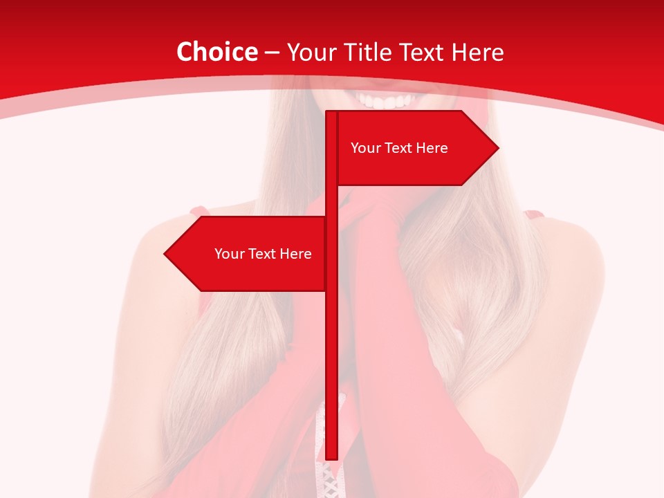 Emotion Female Happiness PowerPoint Template