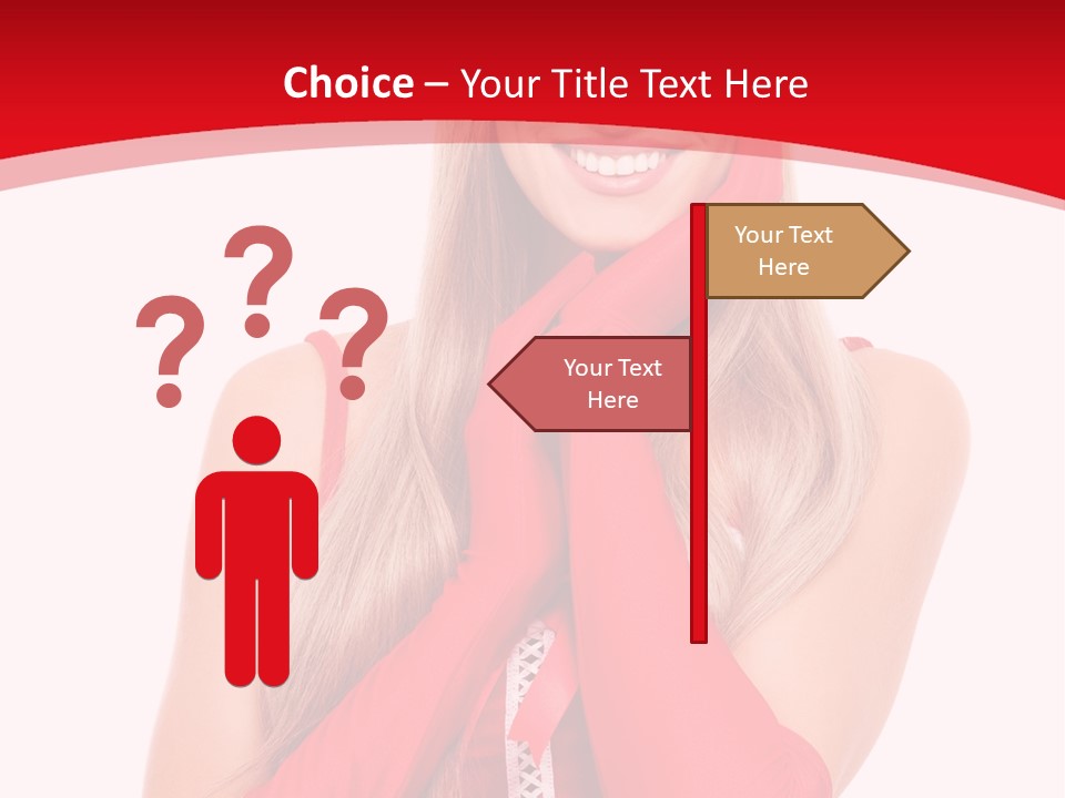 Emotion Female Happiness PowerPoint Template