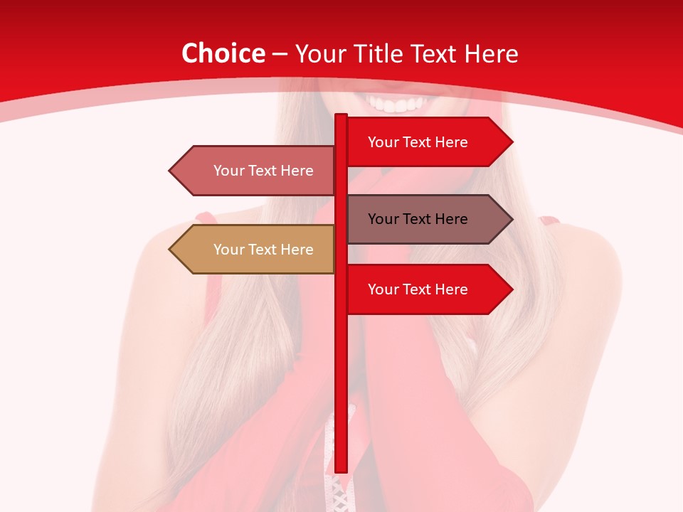 Emotion Female Happiness PowerPoint Template