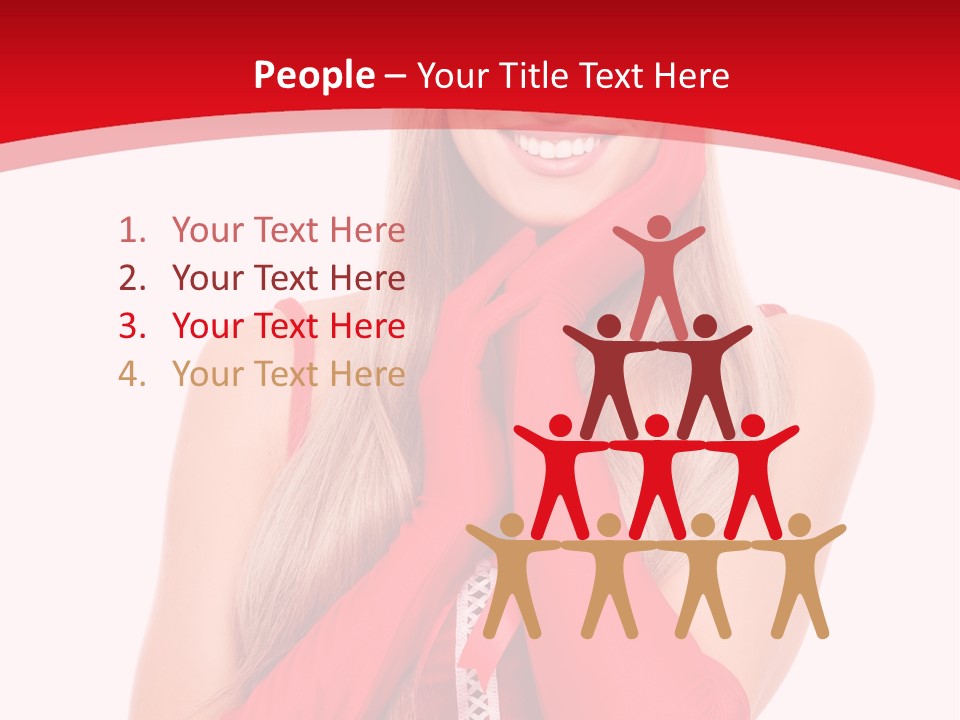 Emotion Female Happiness PowerPoint Template