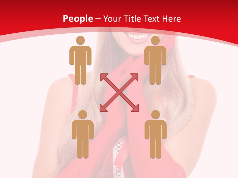 Emotion Female Happiness PowerPoint Template