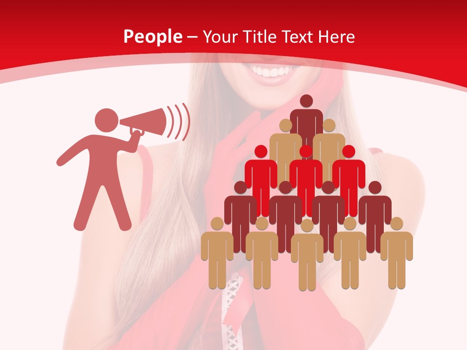 Emotion Female Happiness PowerPoint Template