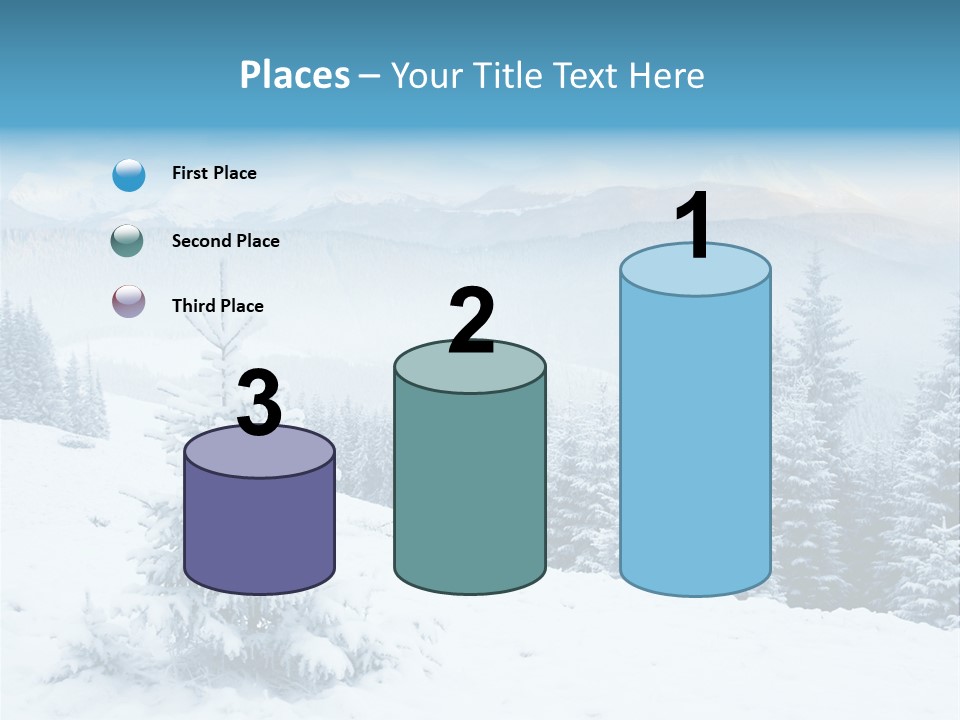 Frozen Snow Hoarfrost PowerPoint Template