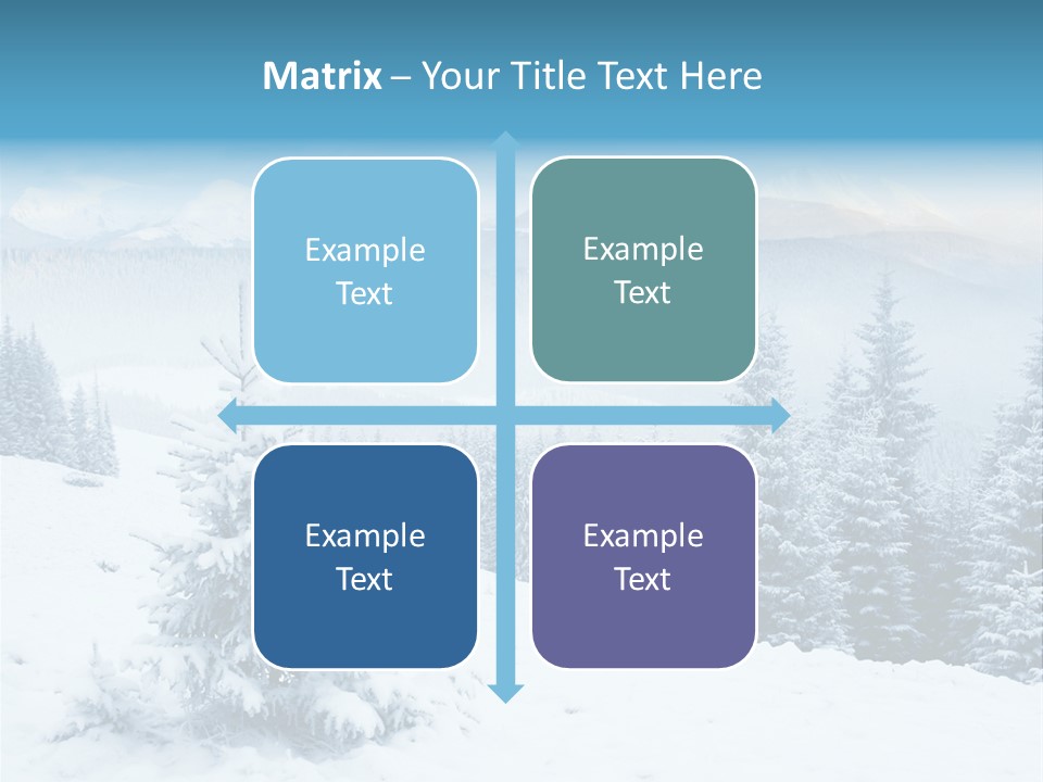 Frozen Snow Hoarfrost PowerPoint Template
