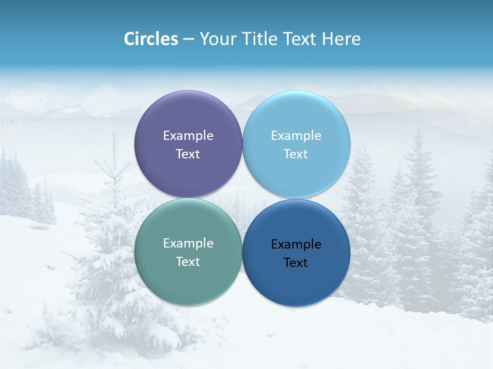 Frozen Snow Hoarfrost PowerPoint Template