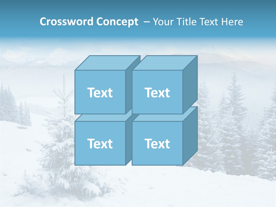 Frozen Snow Hoarfrost PowerPoint Template